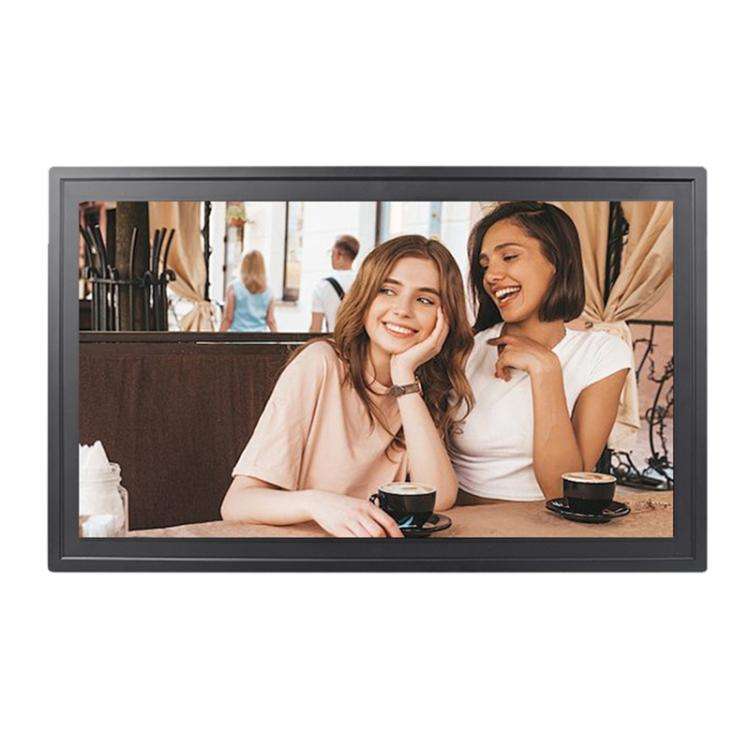 21.5 inch LCD Display Cloud Photo Frame 1G+32GB 3326C Quad-Core CPU Android 7.0, Plug:US Plug(Black)