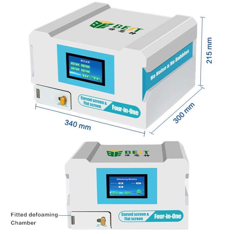 BEST B-528 4 in 1 7 inch Intelligent Laminating and Defoaming Machine Built-in Vacuum Pump, Plug:...