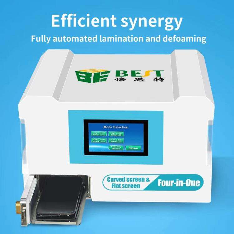 BEST B-528 4 in 1 7 inch Intelligent Laminating and Defoaming Machine Built-in Vacuum Pump, Plug:...