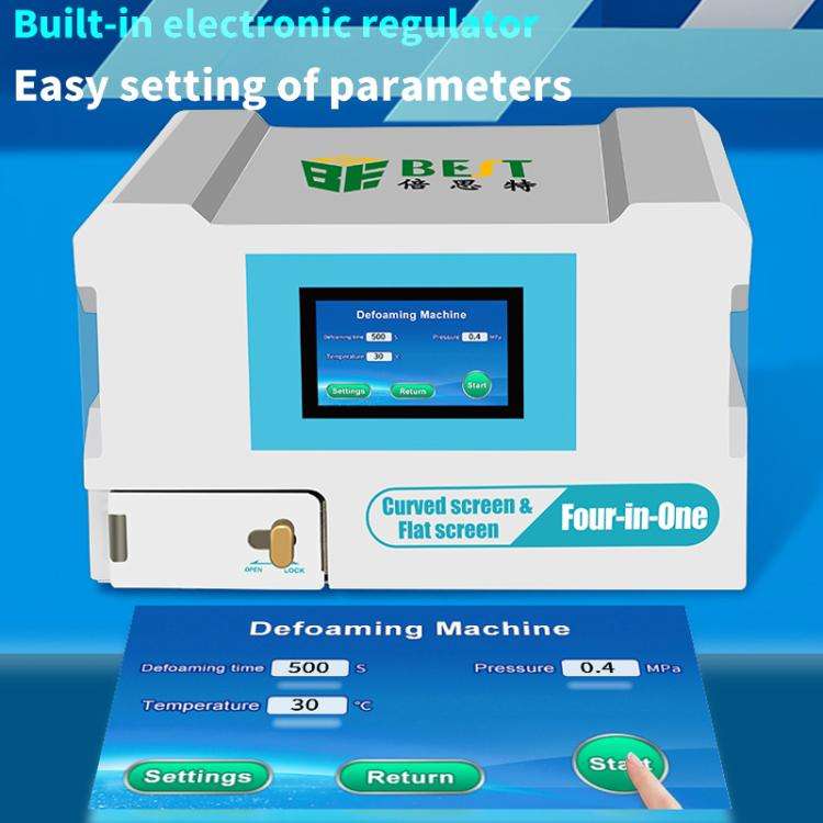 BEST B-528 4 in 1 7 inch Intelligent Laminating and Defoaming Machine Built-in Vacuum Pump, Plug:...