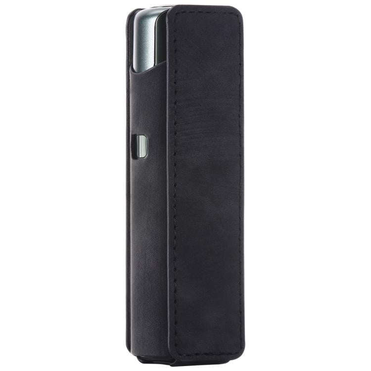 For lil Solid 3.0 Frosted Retro PU Leather Electronic Cigarette Case(Black)