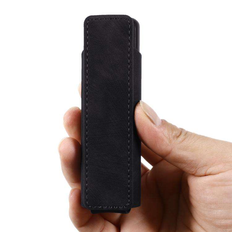For lil Solid 3.0 Frosted Retro PU Leather Electronic Cigarette Case(Black)