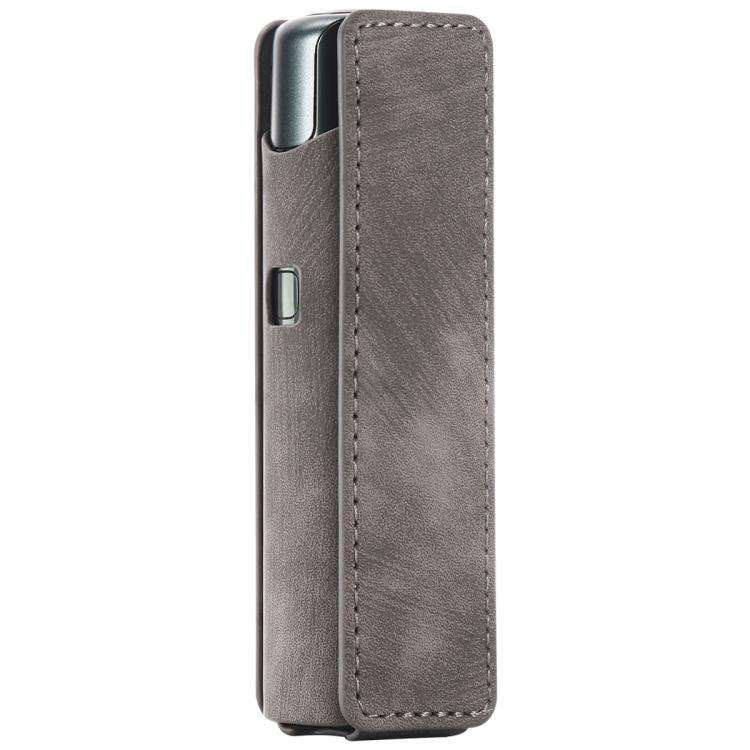 For lil Solid 3.0 Frosted Retro PU Leather Electronic Cigarette Case(Grey)