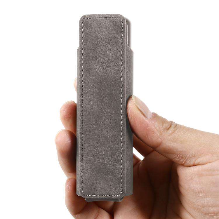 For lil Solid 3.0 Frosted Retro PU Leather Electronic Cigarette Case(Grey)