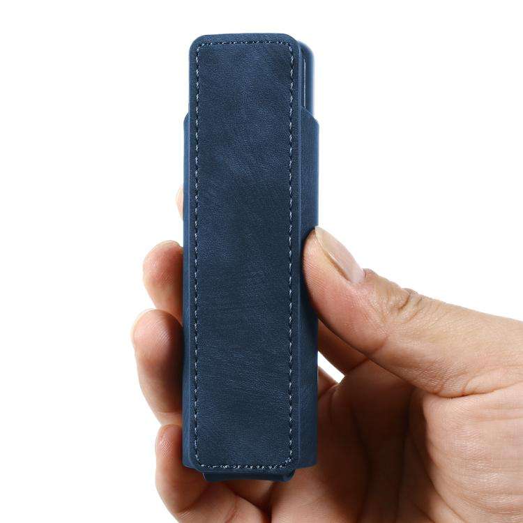 For lil Solid 3.0 Frosted Retro PU Leather Electronic Cigarette Case(Blue)