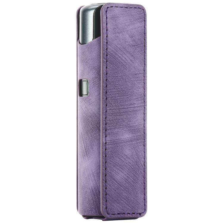 For lil Solid 3.0 Frosted Retro PU Leather Electronic Cigarette Case(Purple)