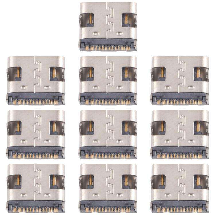 10pcs Original 12 Pin Charging Port Connector, Model:Dual-row Contact Pins