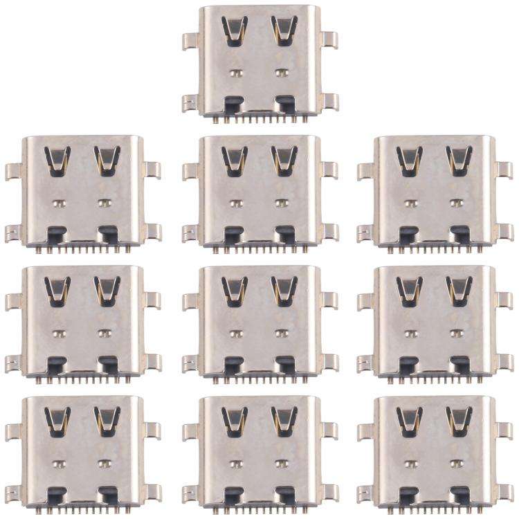 10pcs Original 12 Pin Charging Port Connector, Model:4 Pin Not Spring-loaded