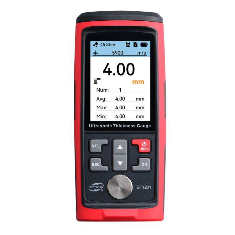 BENETECH GT1201 Ultrasonic Thickness Meter Tester Gauge, Measure Range: 1.0-300mm