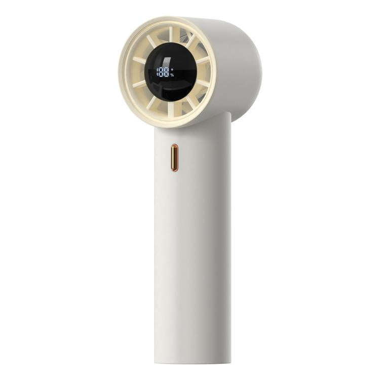 HX-F368 Smart Digital Display High Speed Handheld Fan(White)