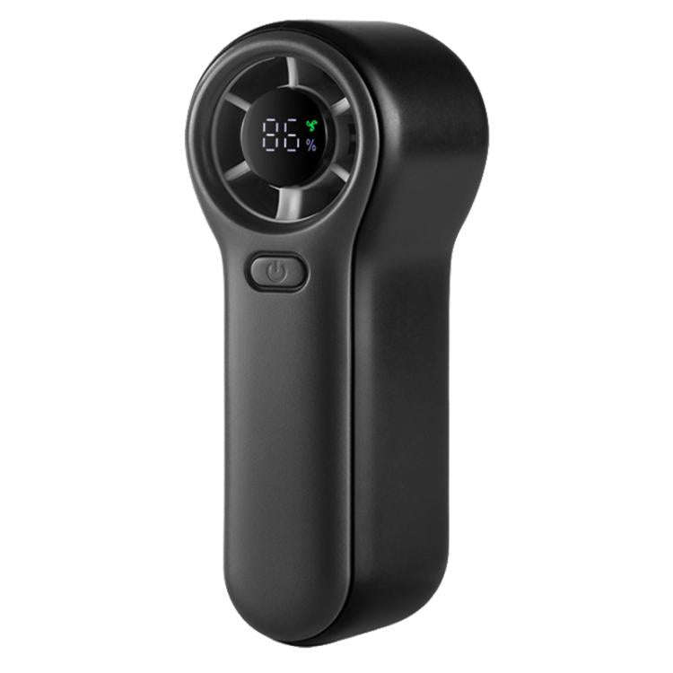 H02 HD Digital Display High Speed Mini Handheld Fan(Black)