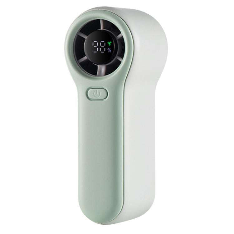 H02 HD Digital Display High Speed Mini Handheld Fan(Green)