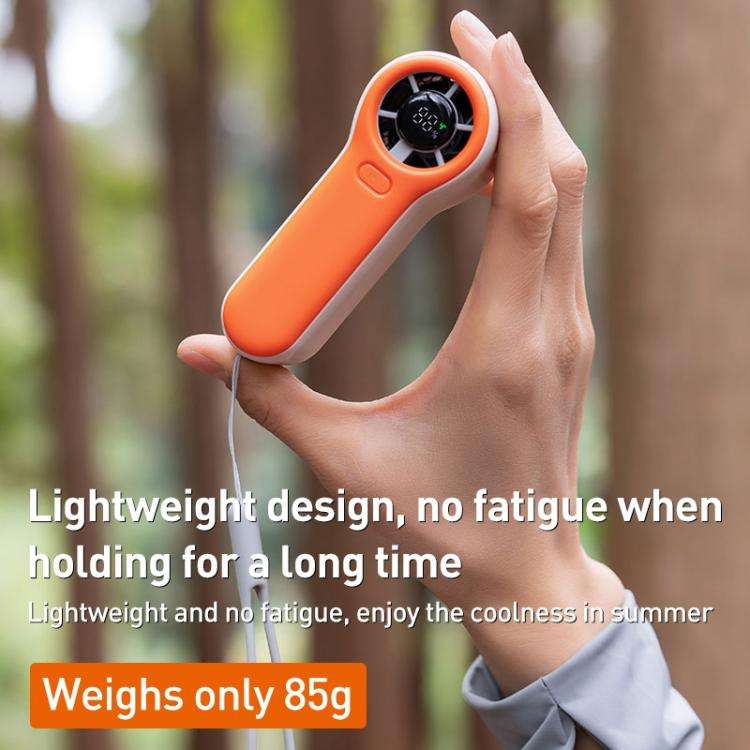 H02 HD Digital Display High Speed Mini Handheld Fan(Green)