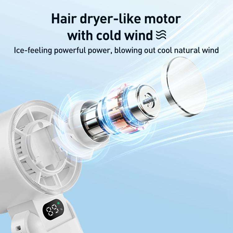 RD21 Folding Cooling Handheld Fan(White)
