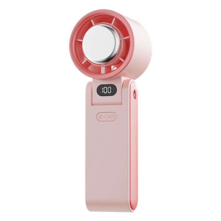Y19 Smart Ice Compress Folding Handheld Fan(Daisy Red)