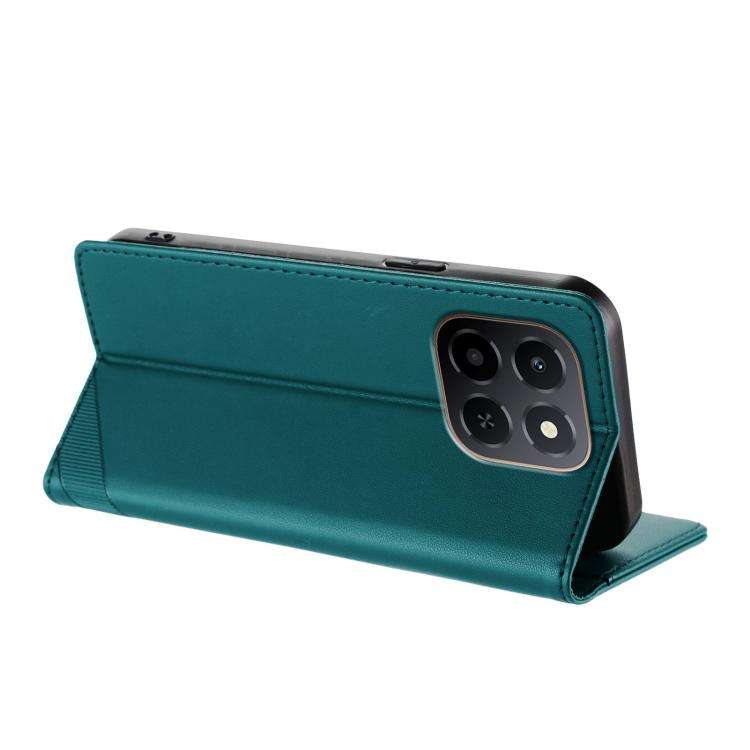 For Honor X6c Embossed Multi-functional Wallet Retro Leather Phone Case(Dark Green)