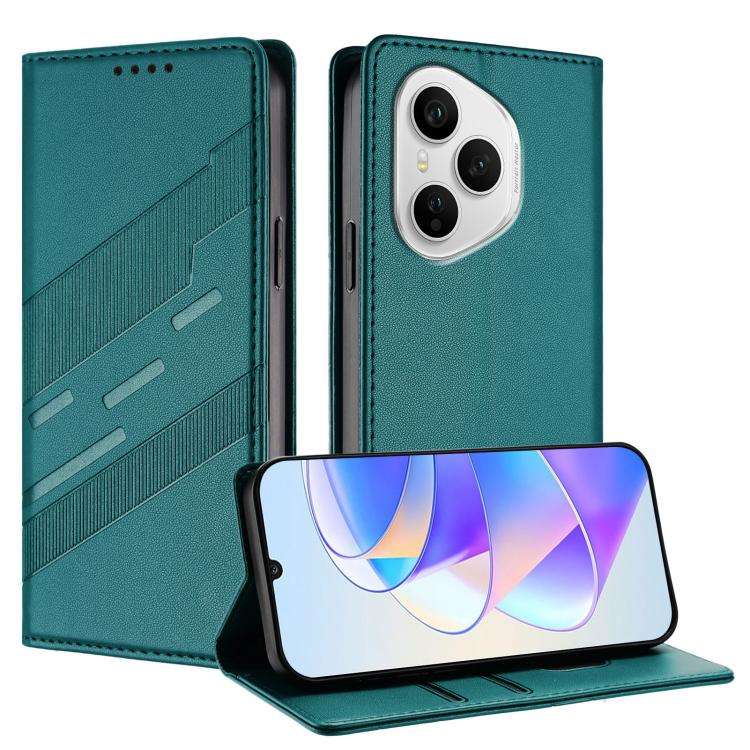 For Honor 400 Pro Global 160.8mm Embossed Multi-functional Wallet Retro Leather Phone Case(Dark G...