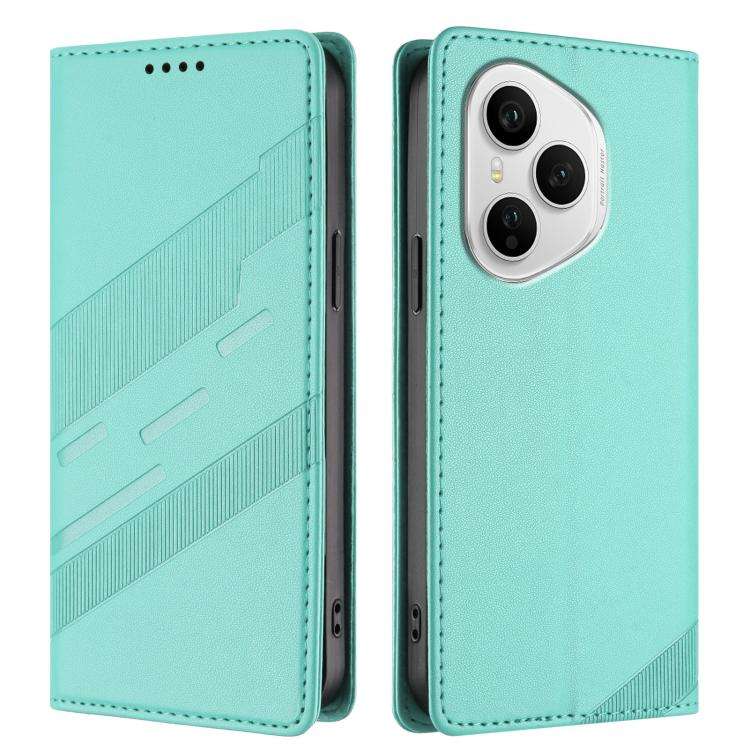 For Honor 400 Pro Global 160.8mm Embossed Multi-functional Wallet Retro Leather Phone Case(Mint G...