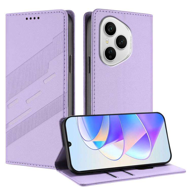 For Honor 400 Pro Global 160.8mm Embossed Multi-functional Wallet Retro Leather Phone Case(Light ...