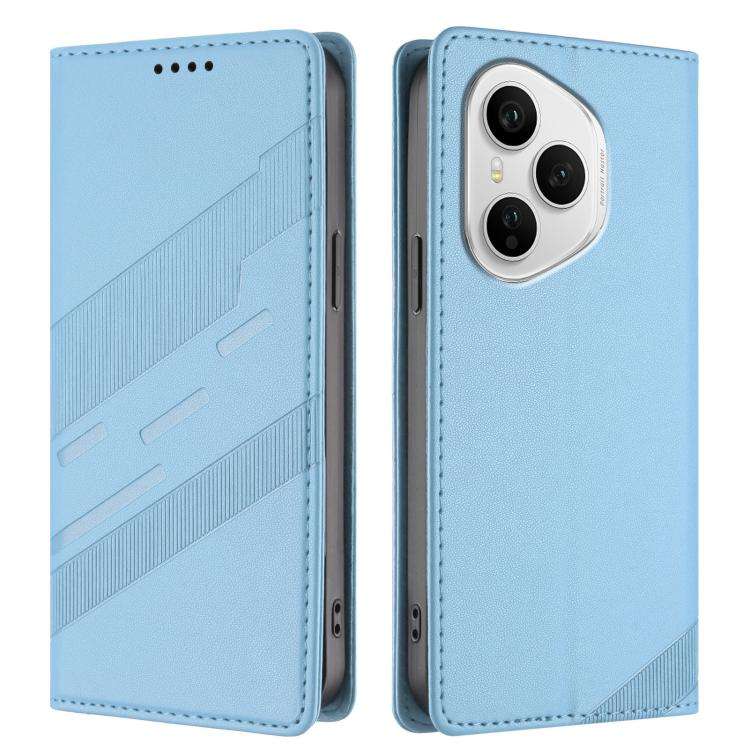For Honor 400 Pro Global 160.8mm Embossed Multi-functional Wallet Retro Leather Phone Case(Light ...