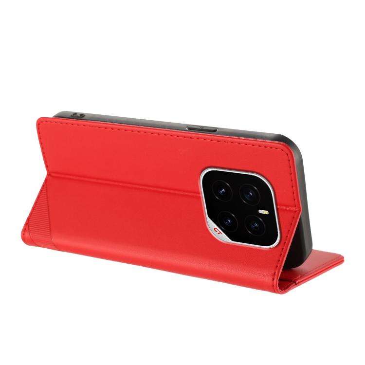For Honor GT Pro Embossed Multi-functional Wallet Retro Leather Phone Case(Red)