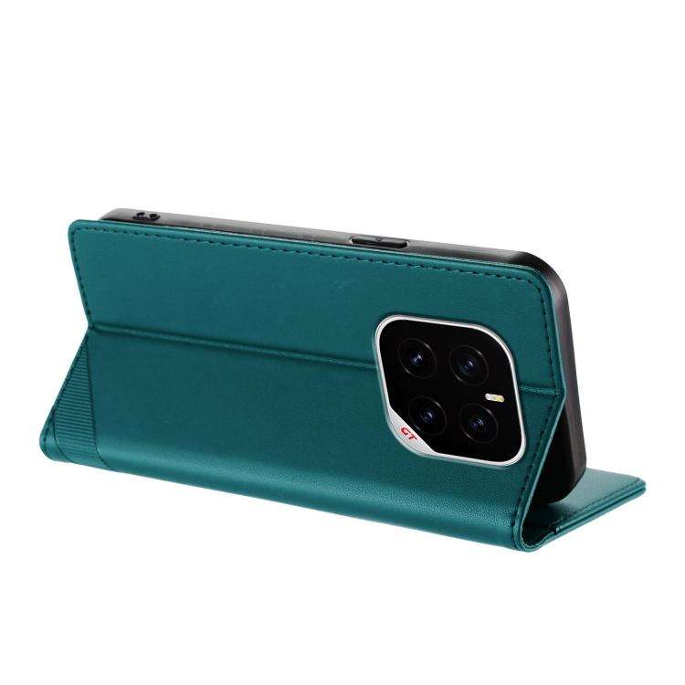 For Honor GT Pro Embossed Multi-functional Wallet Retro Leather Phone Case(Dark Green)