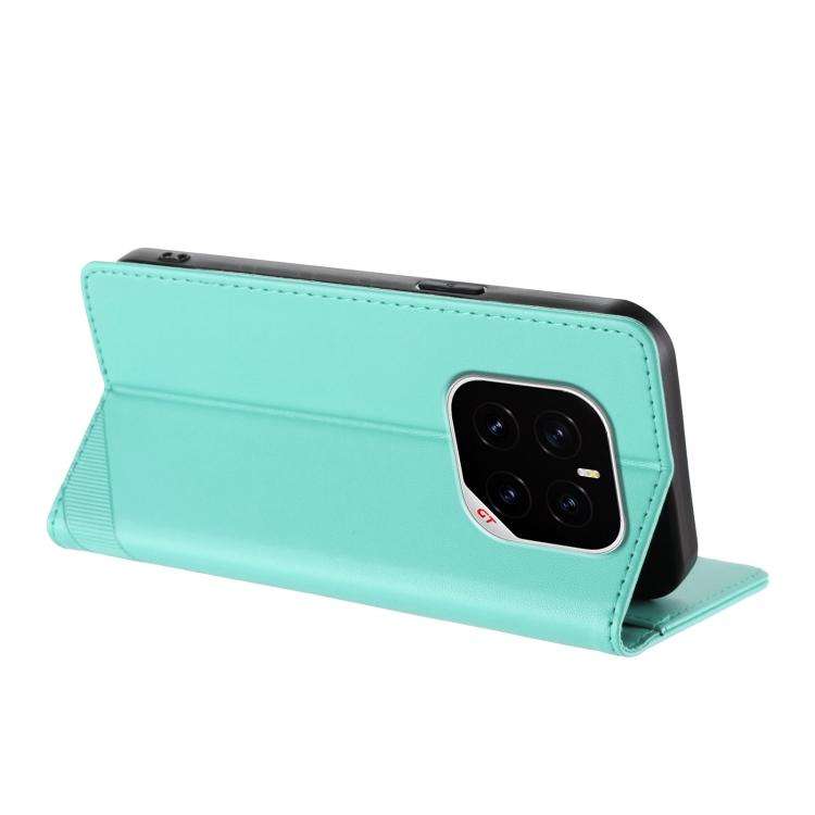 For Honor GT Pro Embossed Multi-functional Wallet Retro Leather Phone Case(Mint Green)