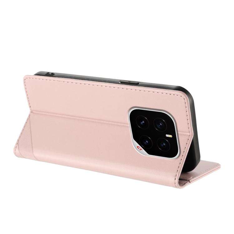 For Honor GT Pro Embossed Multi-functional Wallet Retro Leather Phone Case(Pink)