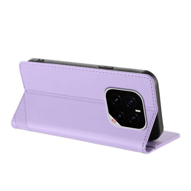 For Honor GT Pro Embossed Multi-functional Wallet Retro Leather Phone Case(Light Purple)