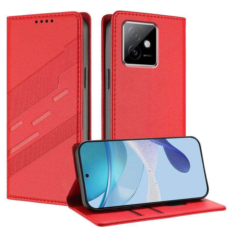 For Honor X60 GT Embossed Multi-functional Wallet Retro Leather Phone Case(Red)
