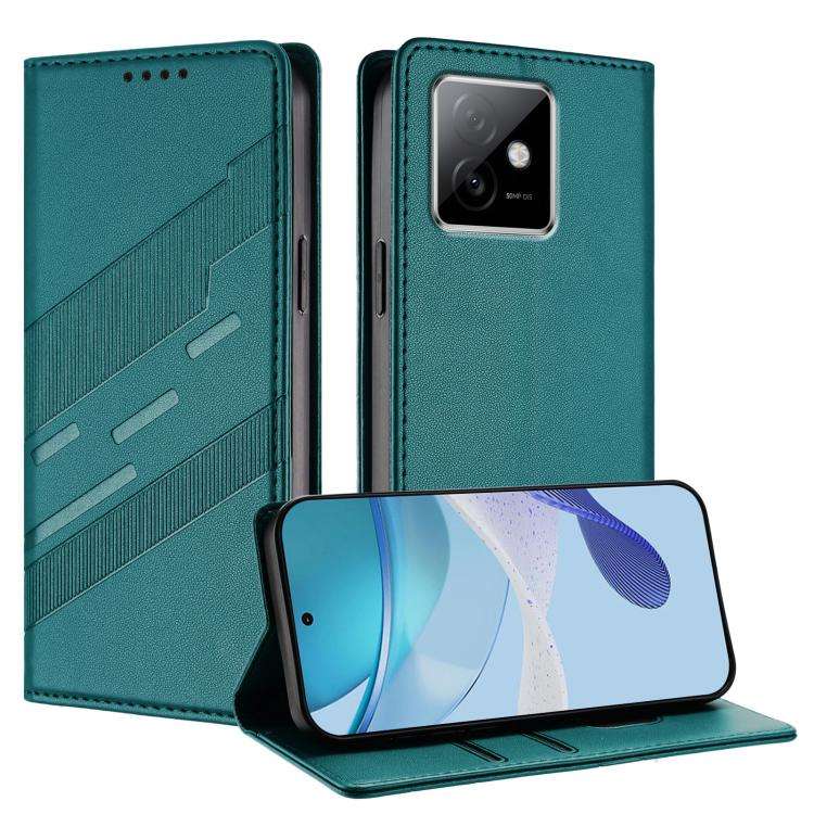 For Honor X60 GT Embossed Multi-functional Wallet Retro Leather Phone Case(Dark Green)