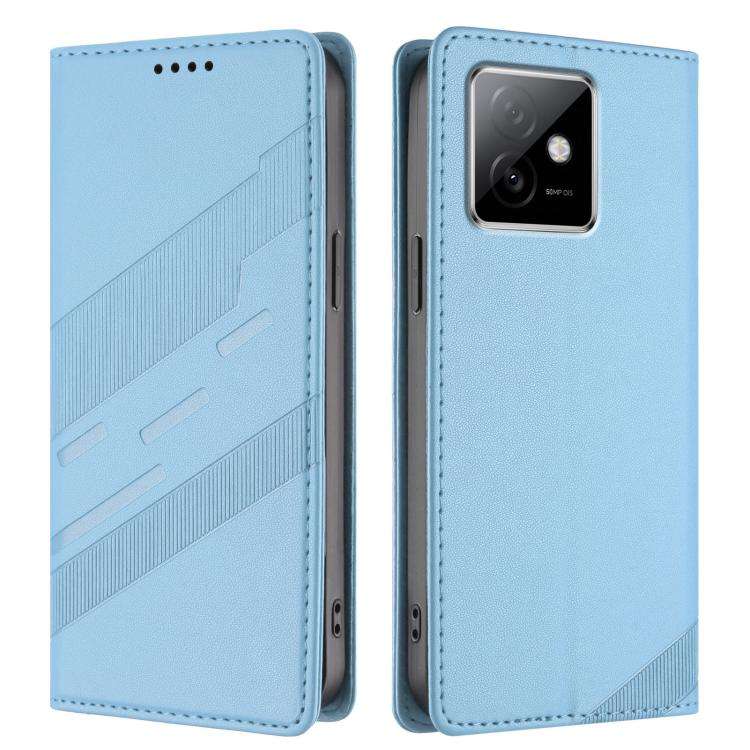 For Honor X60 GT Embossed Multi-functional Wallet Retro Leather Phone Case(Light Blue)