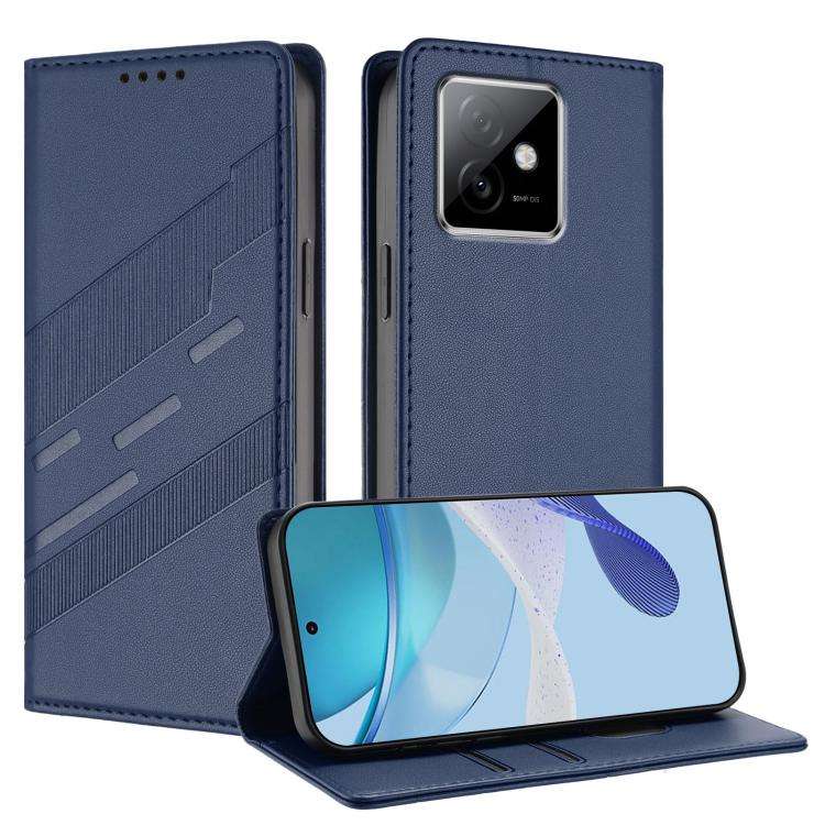 For Honor X60 GT Embossed Multi-functional Wallet Retro Leather Phone Case(Dark Blue)