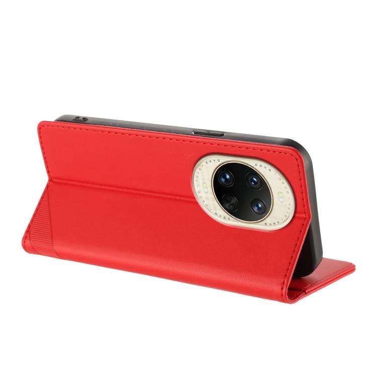 For Huawei nova 14 Embossed Multi-functional Wallet Retro Leather Phone Case(Red)