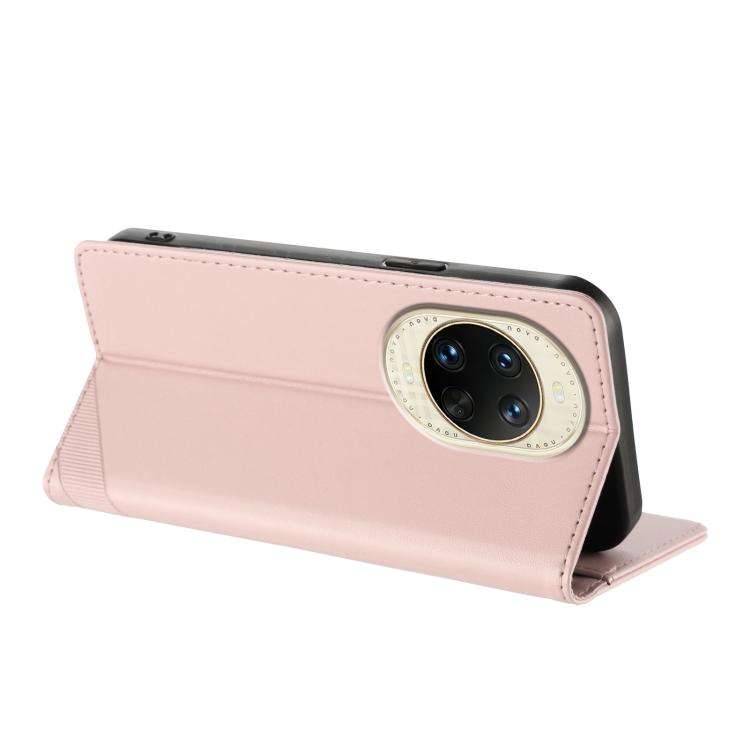 For Huawei nova 14 Embossed Multi-functional Wallet Retro Leather Phone Case(Pink)