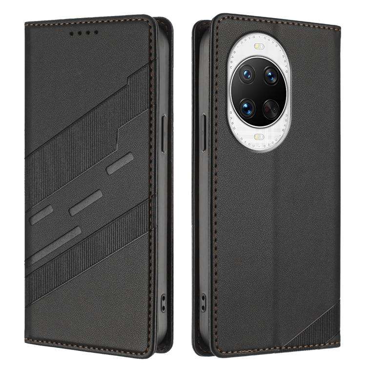 For Huawei nova 14 Pro Embossed Multi-functional Wallet Retro Leather Phone Case(Black)