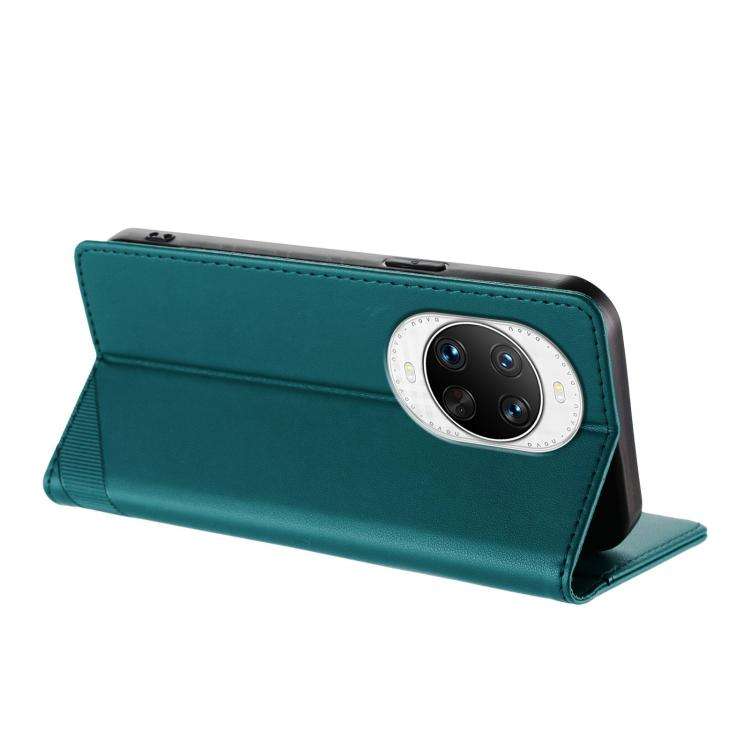 For Huawei nova 14 Pro Embossed Multi-functional Wallet Retro Leather Phone Case(Dark Green)