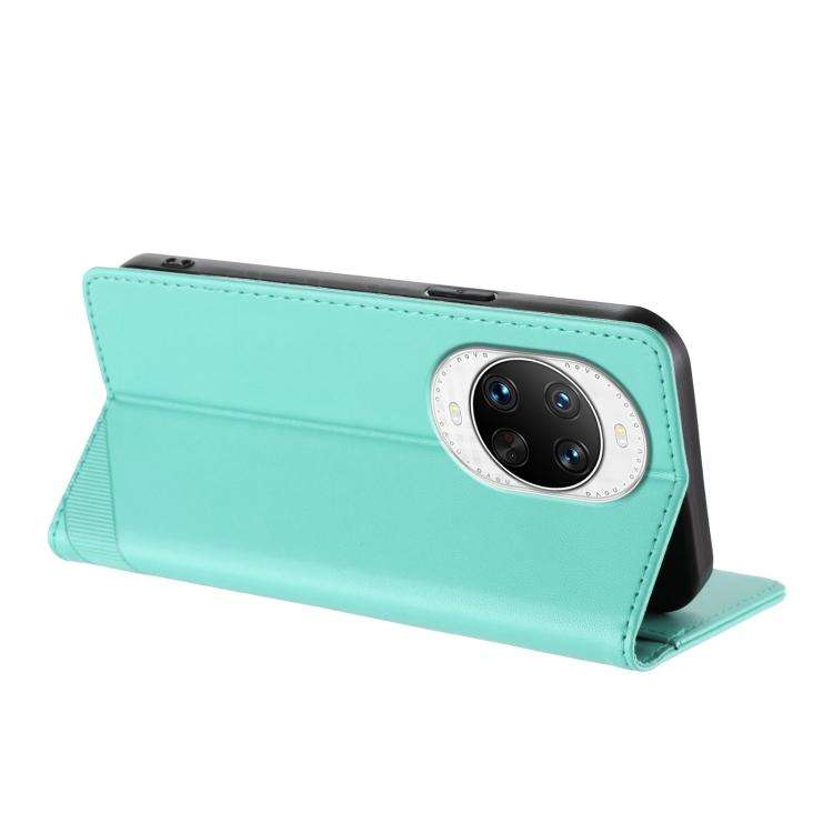 For Huawei nova 14 Pro Embossed Multi-functional Wallet Retro Leather Phone Case(Mint Green)