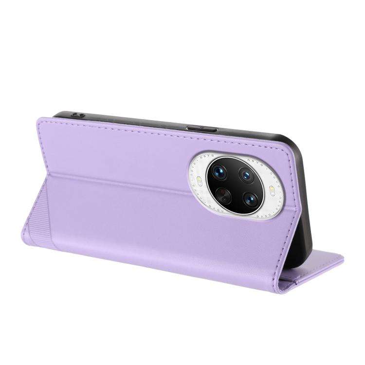 For Huawei nova 14 Pro Embossed Multi-functional Wallet Retro Leather Phone Case(Light Purple)