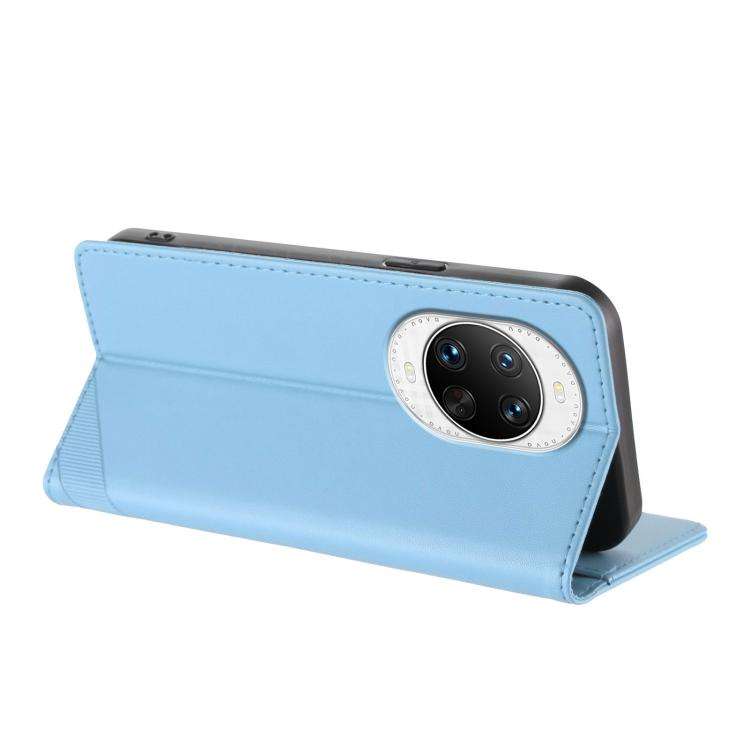 For Huawei nova 14 Pro Embossed Multi-functional Wallet Retro Leather Phone Case(Light Blue)