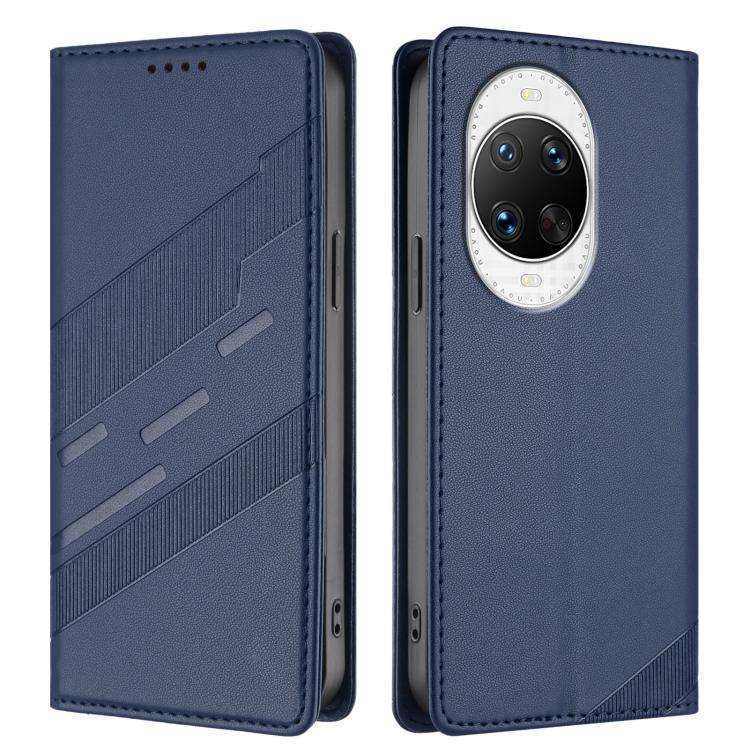 For Huawei nova 14 Pro Embossed Multi-functional Wallet Retro Leather Phone Case(Dark Blue)