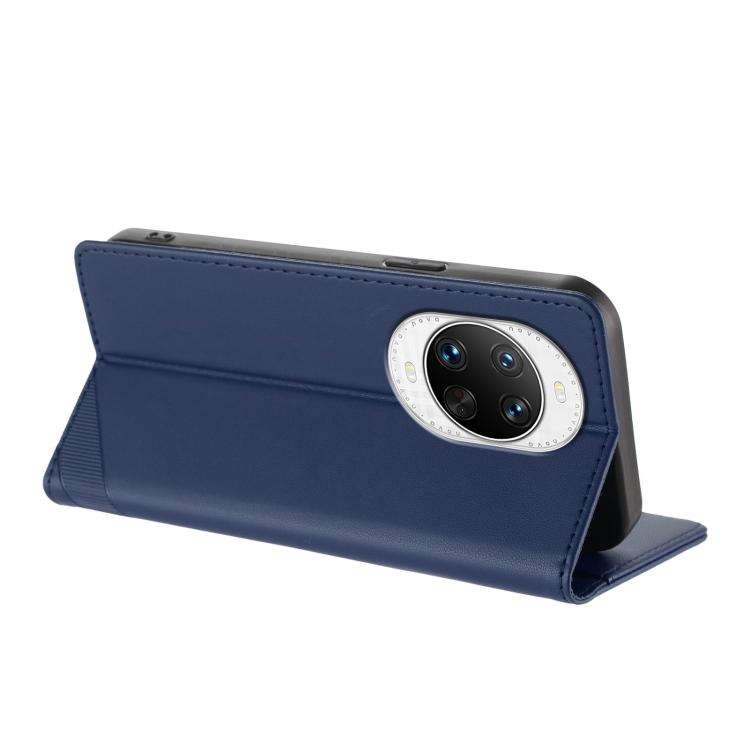 For Huawei nova 14 Pro Embossed Multi-functional Wallet Retro Leather Phone Case(Dark Blue)