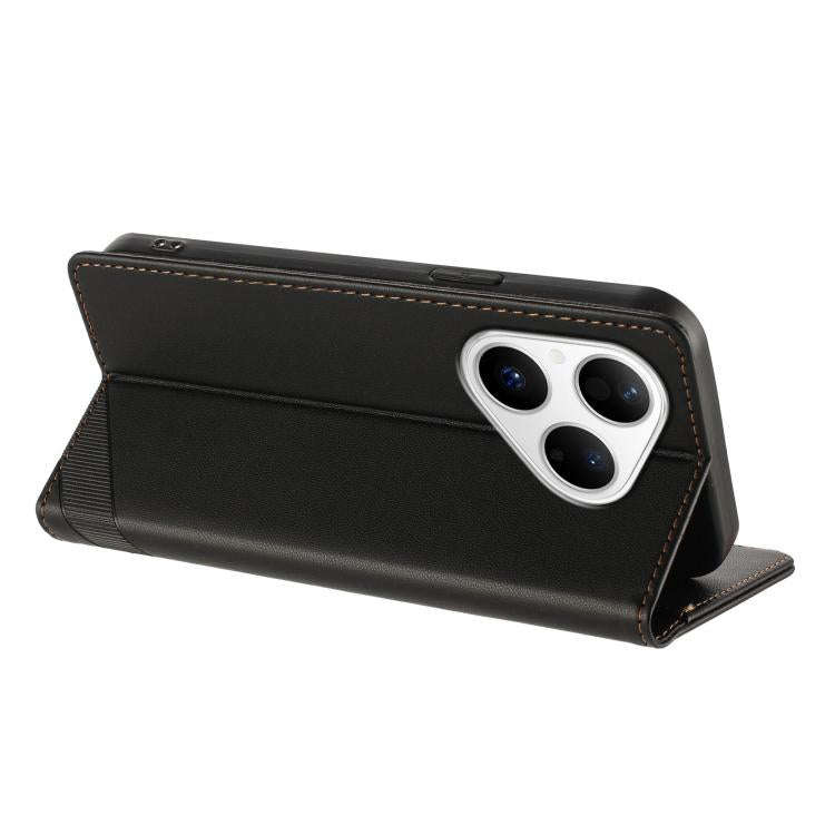 For Huawei Pura 80 Embossed Multi-functional Wallet Retro Leather Phone Case(Black)