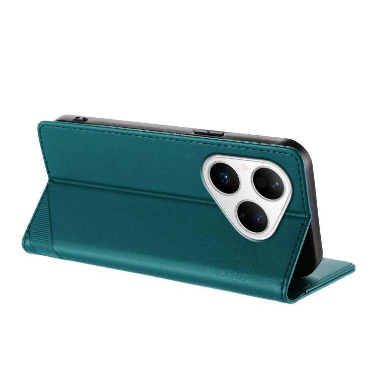 For Huawei Pura 80 Embossed Multi-functional Wallet Retro Leather Phone Case(Dark Green)