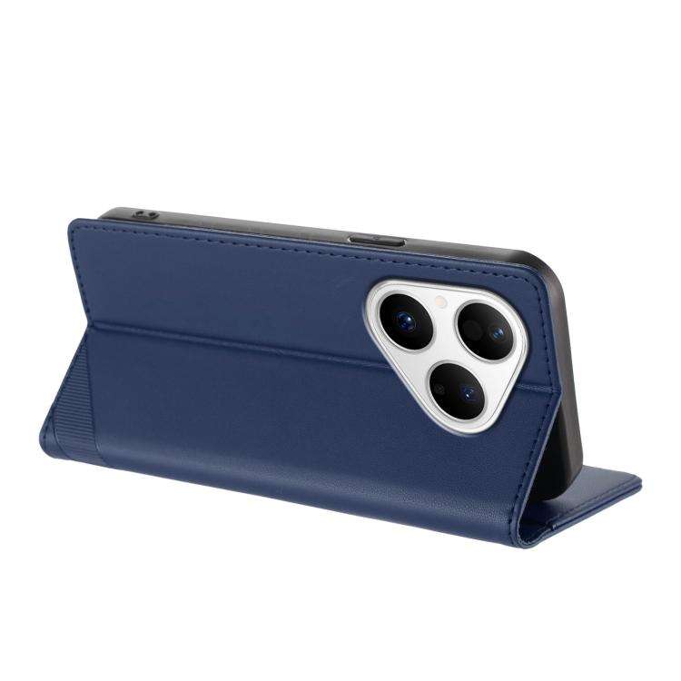 For Huawei Pura 80 Embossed Multi-functional Wallet Retro Leather Phone Case(Dark Blue)