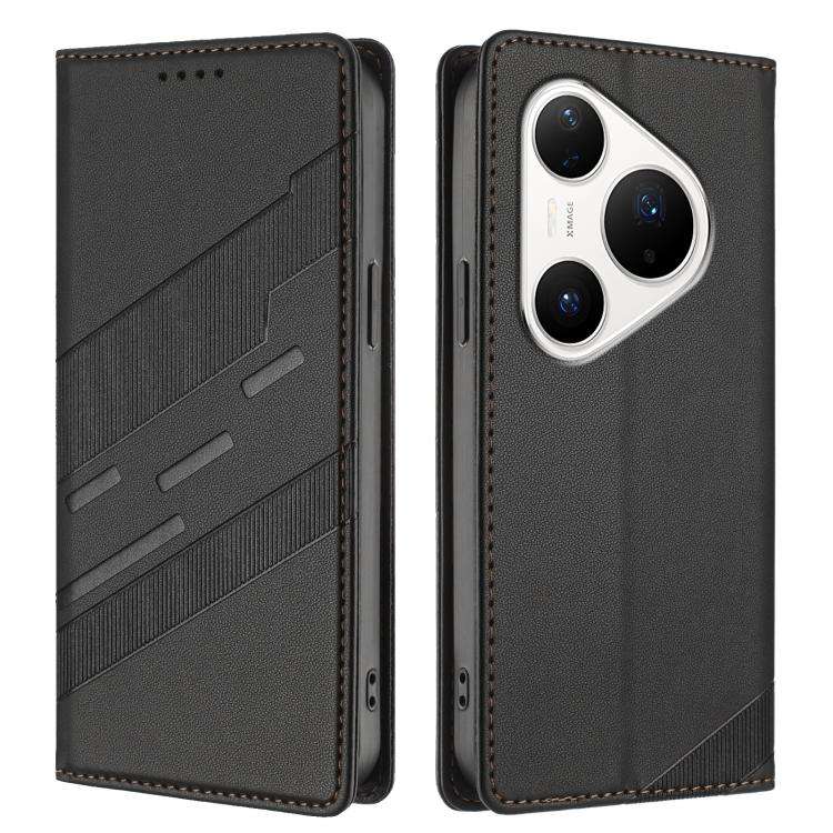 For Huawei Pura 80 Pro Embossed Multi-functional Wallet Retro Leather Phone Case(Black)