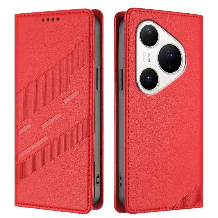 For Huawei Pura 80 Pro Embossed Multi-functional Wallet Retro Leather Phone Case(Red)