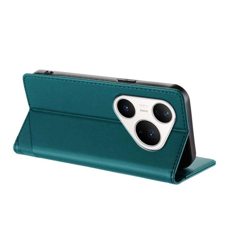 For Huawei Pura 80 Pro Embossed Multi-functional Wallet Retro Leather Phone Case(Dark Green)