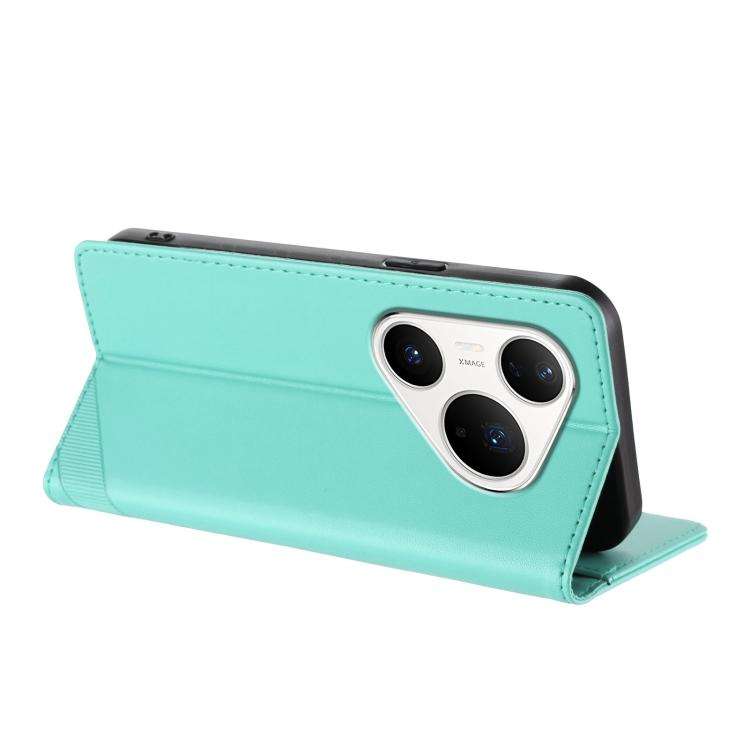For Huawei Pura 80 Pro Embossed Multi-functional Wallet Retro Leather Phone Case(Mint Green)