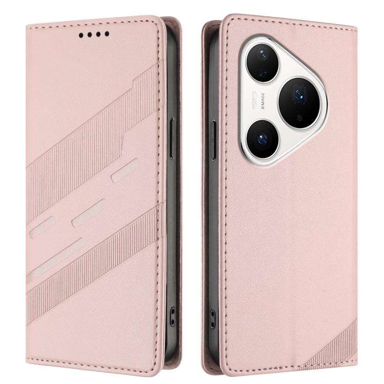 For Huawei Pura 80 Pro Embossed Multi-functional Wallet Retro Leather Phone Case(Pink)